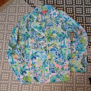 Lilly Pulitzer Multicolor Tropical Pajama Top
